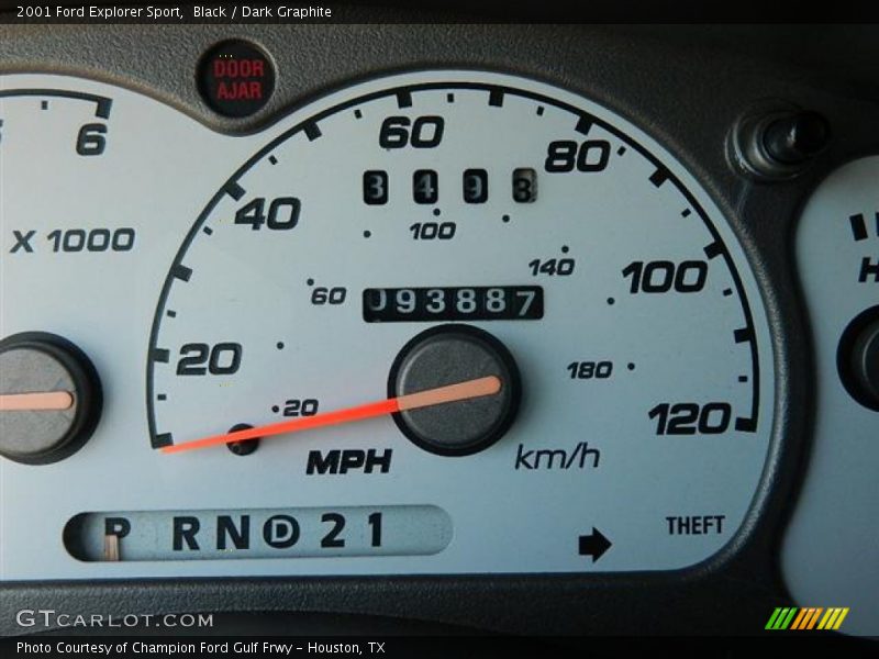 Black / Dark Graphite 2001 Ford Explorer Sport