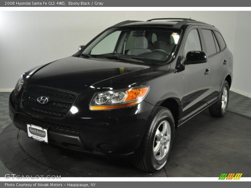 Ebony Black / Gray 2008 Hyundai Santa Fe GLS 4WD