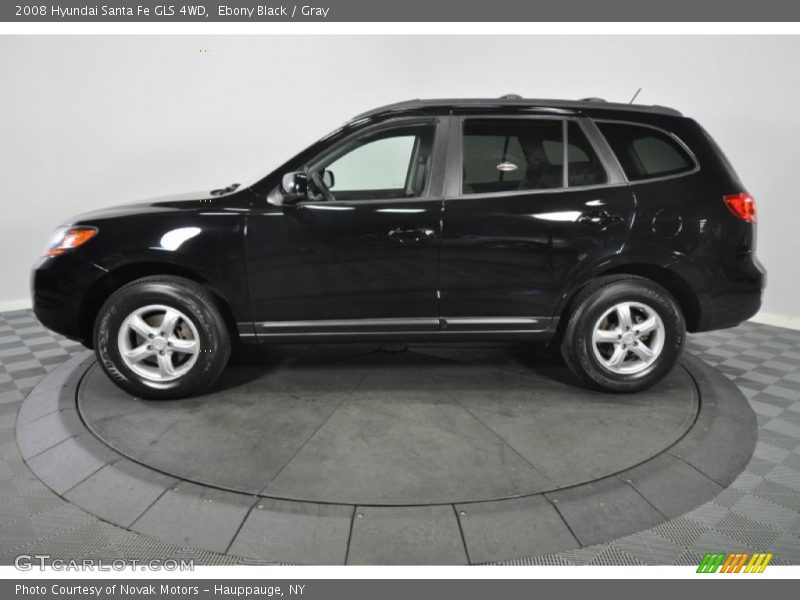 Ebony Black / Gray 2008 Hyundai Santa Fe GLS 4WD