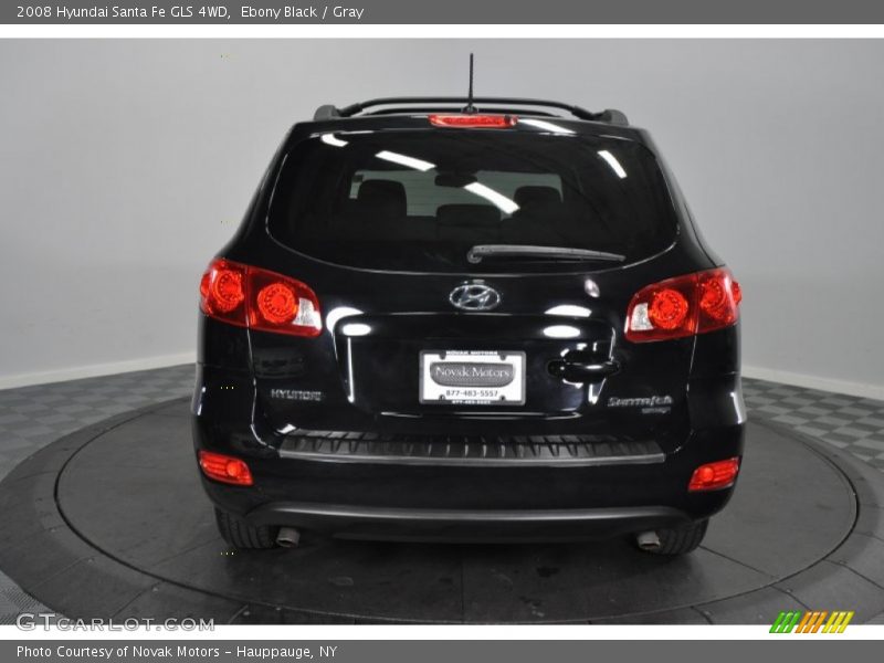 Ebony Black / Gray 2008 Hyundai Santa Fe GLS 4WD