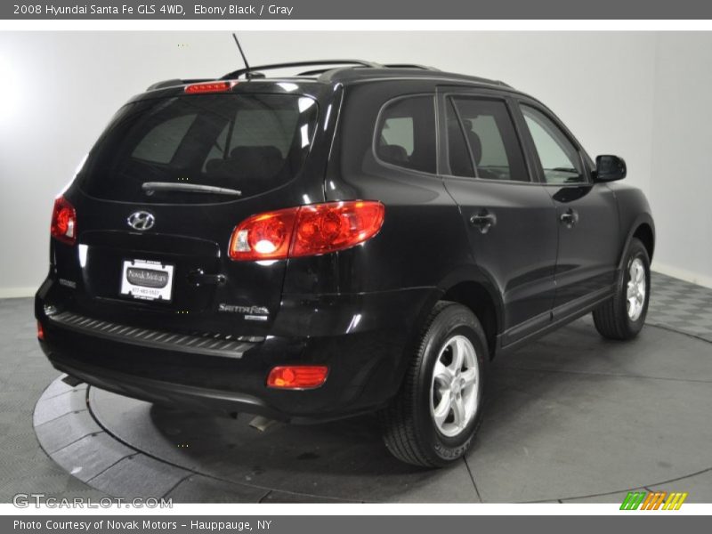 Ebony Black / Gray 2008 Hyundai Santa Fe GLS 4WD