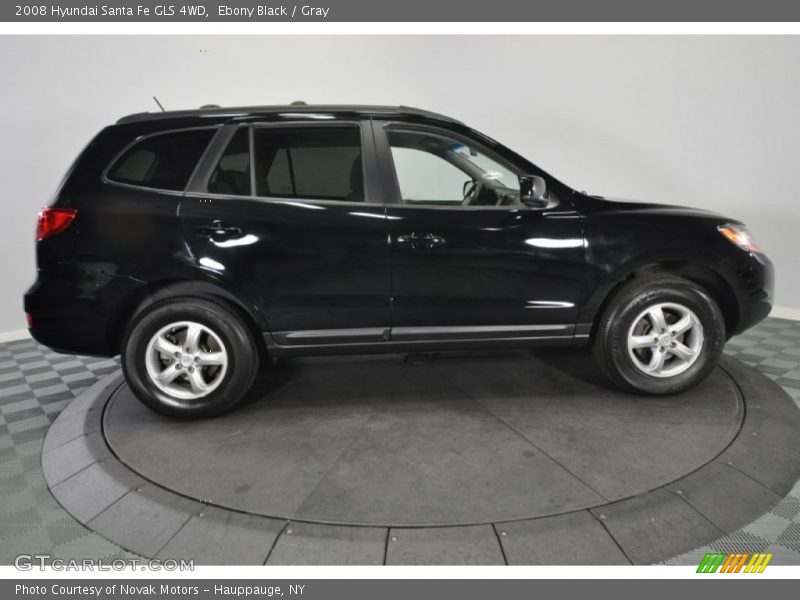 Ebony Black / Gray 2008 Hyundai Santa Fe GLS 4WD