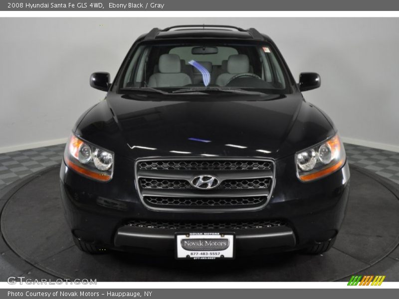 Ebony Black / Gray 2008 Hyundai Santa Fe GLS 4WD