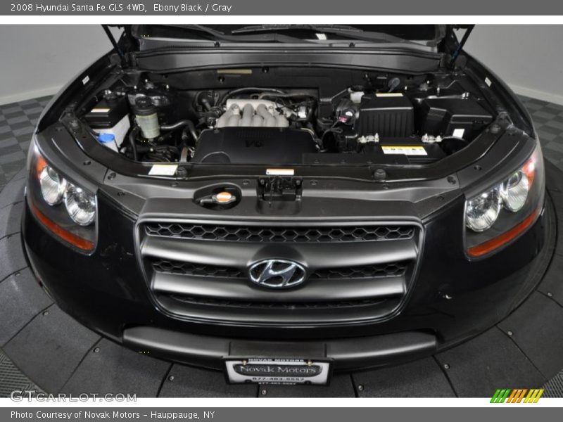 Ebony Black / Gray 2008 Hyundai Santa Fe GLS 4WD