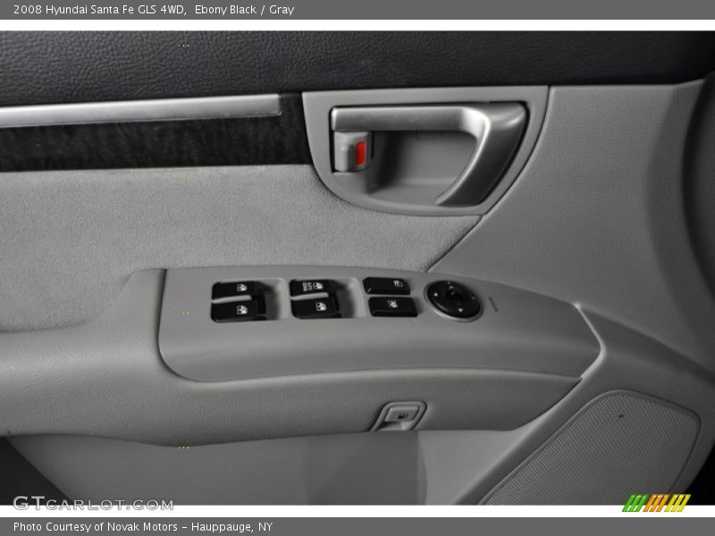 Ebony Black / Gray 2008 Hyundai Santa Fe GLS 4WD