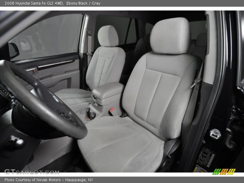 Ebony Black / Gray 2008 Hyundai Santa Fe GLS 4WD