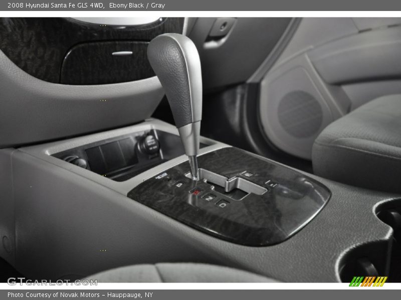 Ebony Black / Gray 2008 Hyundai Santa Fe GLS 4WD