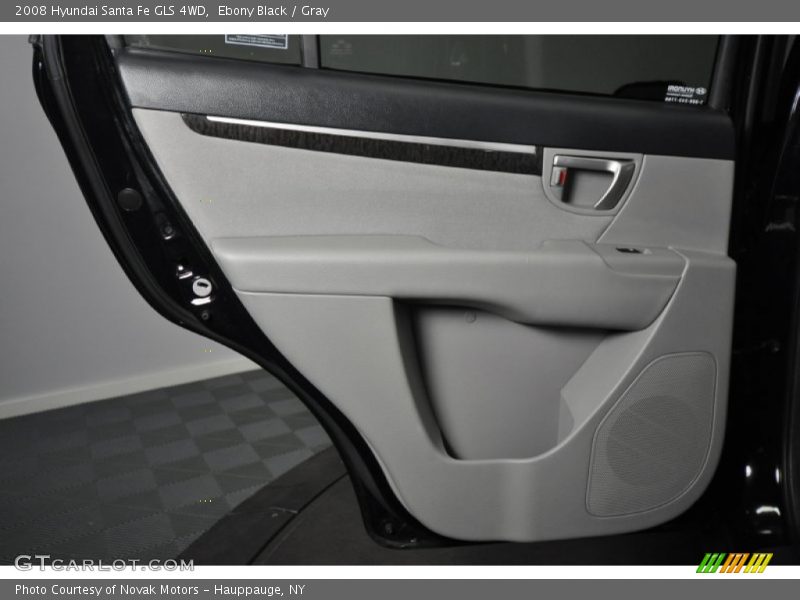 Ebony Black / Gray 2008 Hyundai Santa Fe GLS 4WD