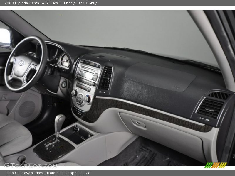 Ebony Black / Gray 2008 Hyundai Santa Fe GLS 4WD