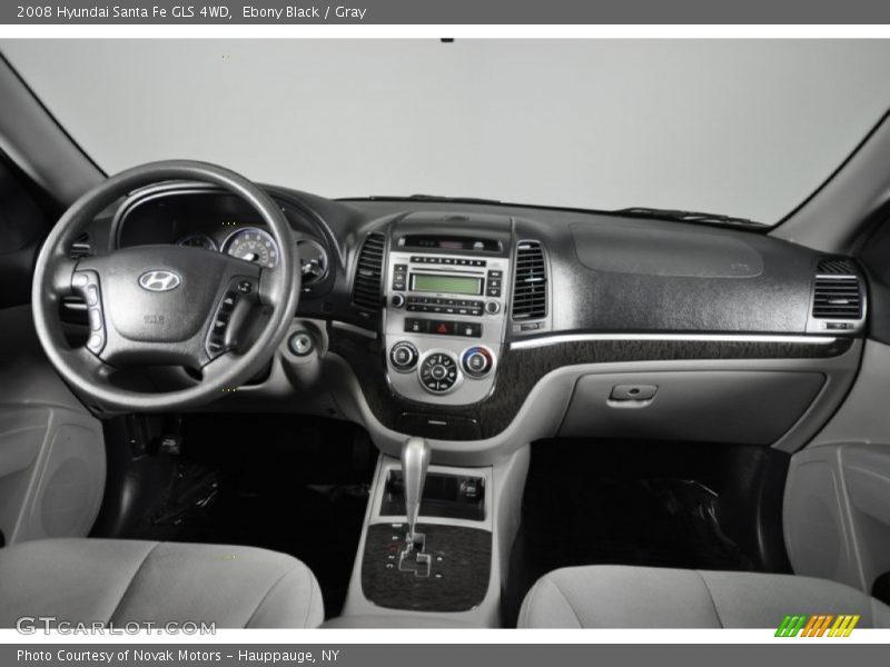 Ebony Black / Gray 2008 Hyundai Santa Fe GLS 4WD