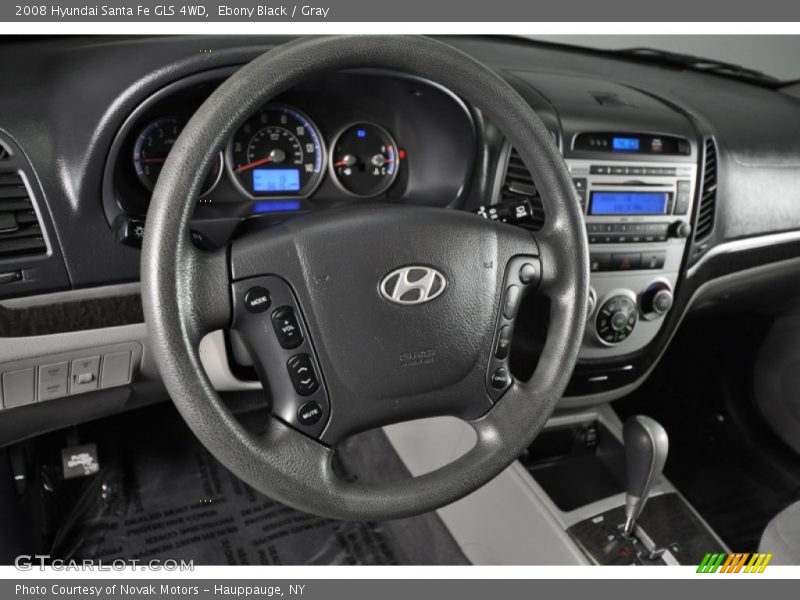 Ebony Black / Gray 2008 Hyundai Santa Fe GLS 4WD