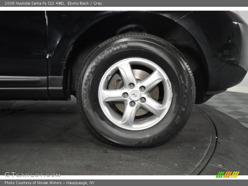 Ebony Black / Gray 2008 Hyundai Santa Fe GLS 4WD