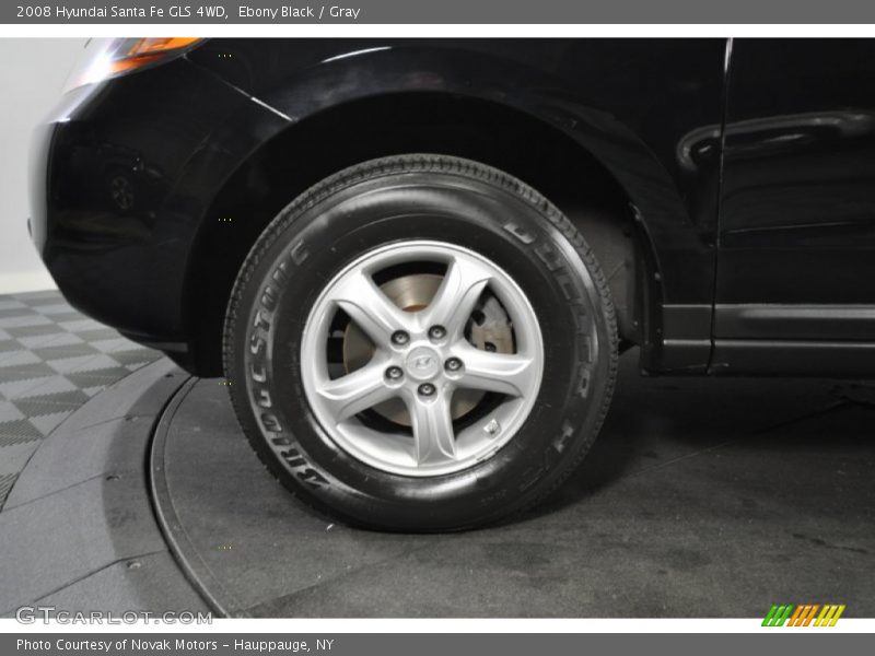 Ebony Black / Gray 2008 Hyundai Santa Fe GLS 4WD