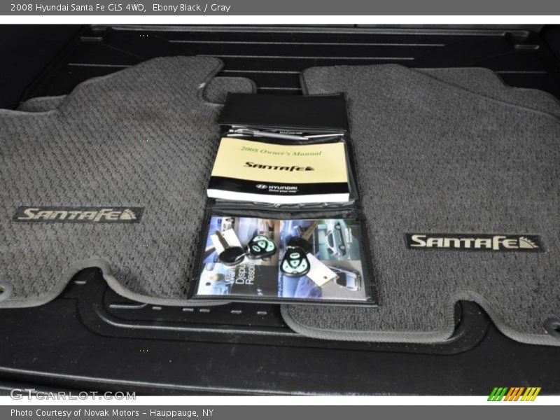 Ebony Black / Gray 2008 Hyundai Santa Fe GLS 4WD