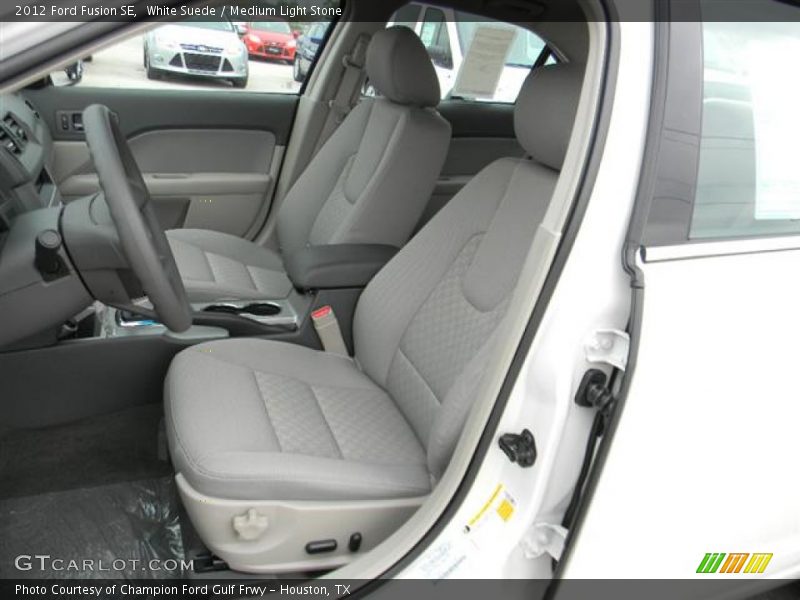 White Suede / Medium Light Stone 2012 Ford Fusion SE