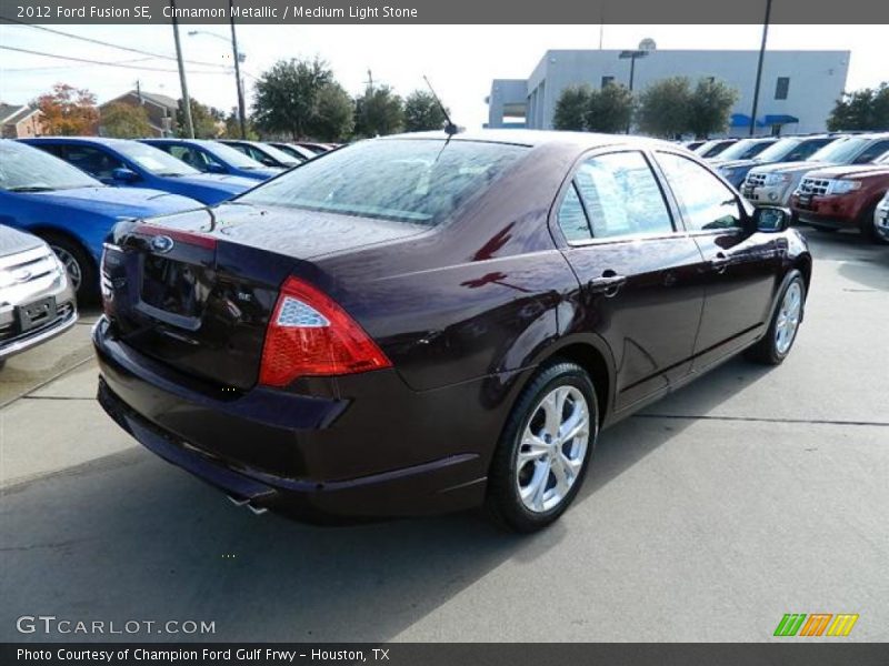 Cinnamon Metallic / Medium Light Stone 2012 Ford Fusion SE