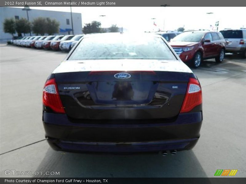 Cinnamon Metallic / Medium Light Stone 2012 Ford Fusion SE
