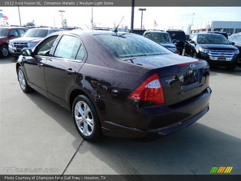Cinnamon Metallic / Medium Light Stone 2012 Ford Fusion SE
