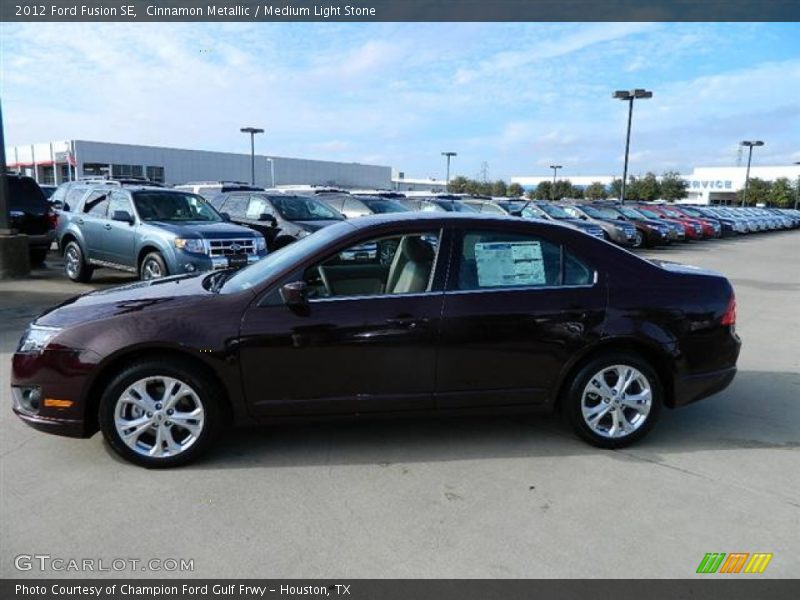 Cinnamon Metallic / Medium Light Stone 2012 Ford Fusion SE