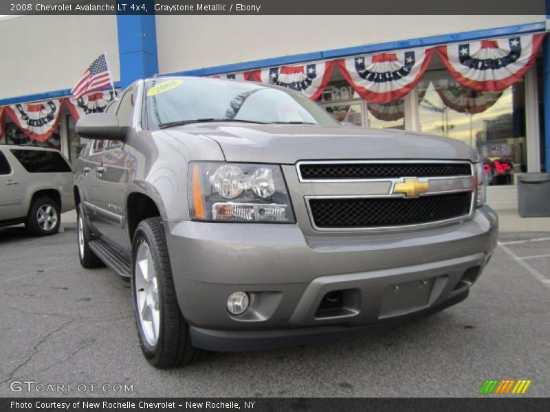 Graystone Metallic / Ebony 2008 Chevrolet Avalanche LT 4x4