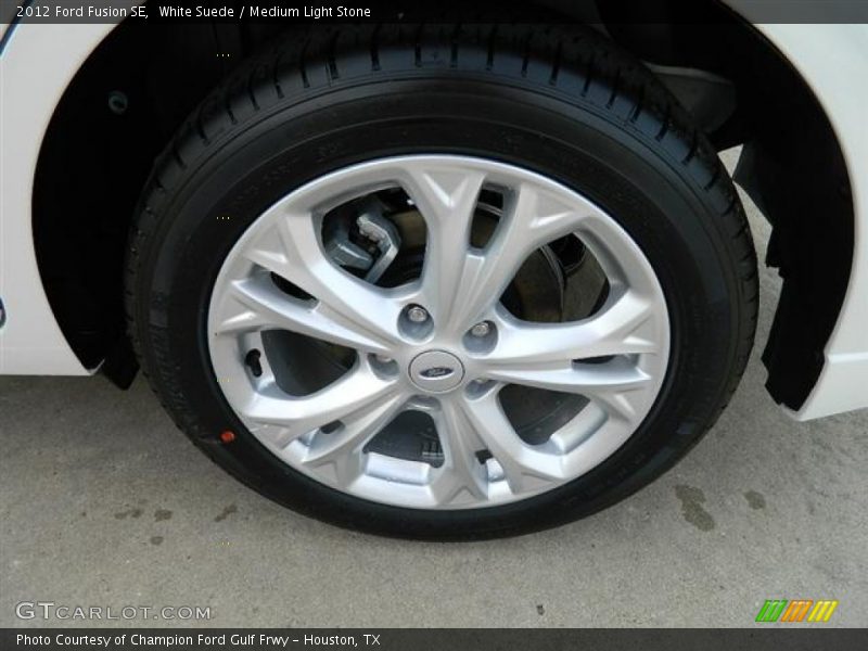 White Suede / Medium Light Stone 2012 Ford Fusion SE