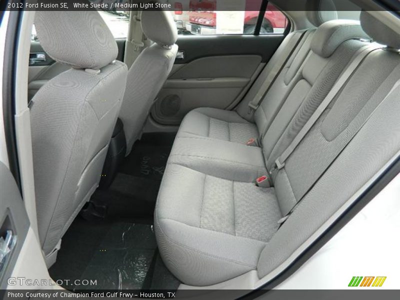 White Suede / Medium Light Stone 2012 Ford Fusion SE
