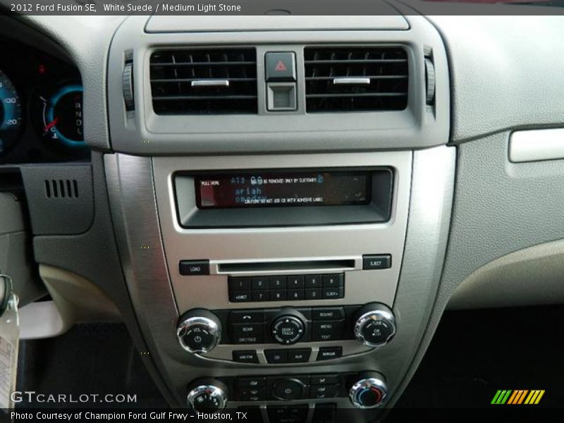 White Suede / Medium Light Stone 2012 Ford Fusion SE