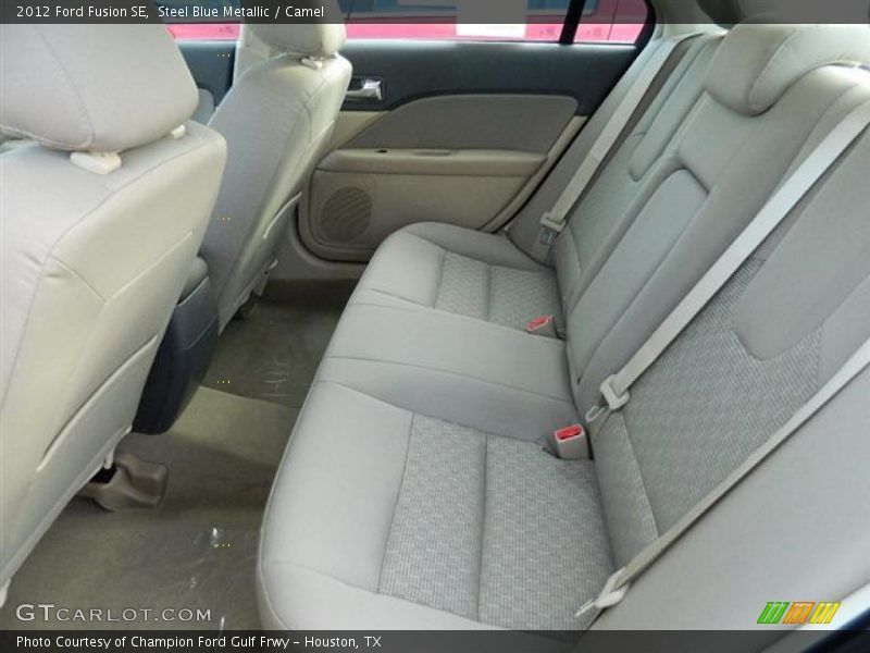 Steel Blue Metallic / Camel 2012 Ford Fusion SE