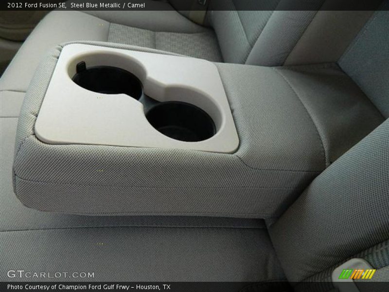 Steel Blue Metallic / Camel 2012 Ford Fusion SE