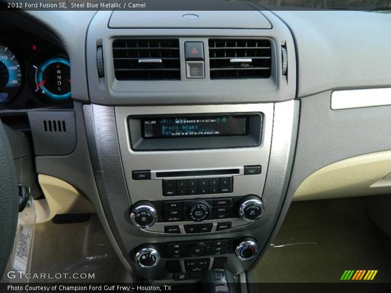 Steel Blue Metallic / Camel 2012 Ford Fusion SE