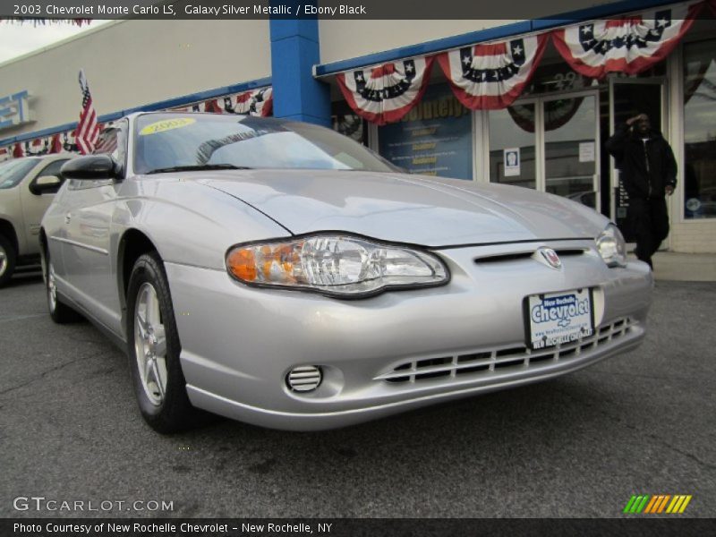 Galaxy Silver Metallic / Ebony Black 2003 Chevrolet Monte Carlo LS