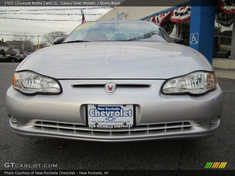 Galaxy Silver Metallic / Ebony Black 2003 Chevrolet Monte Carlo LS