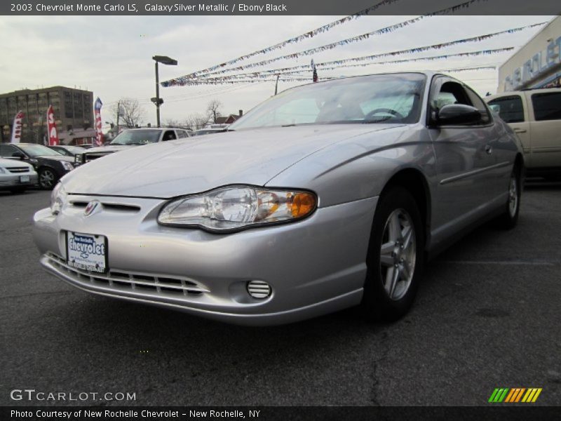 Galaxy Silver Metallic / Ebony Black 2003 Chevrolet Monte Carlo LS