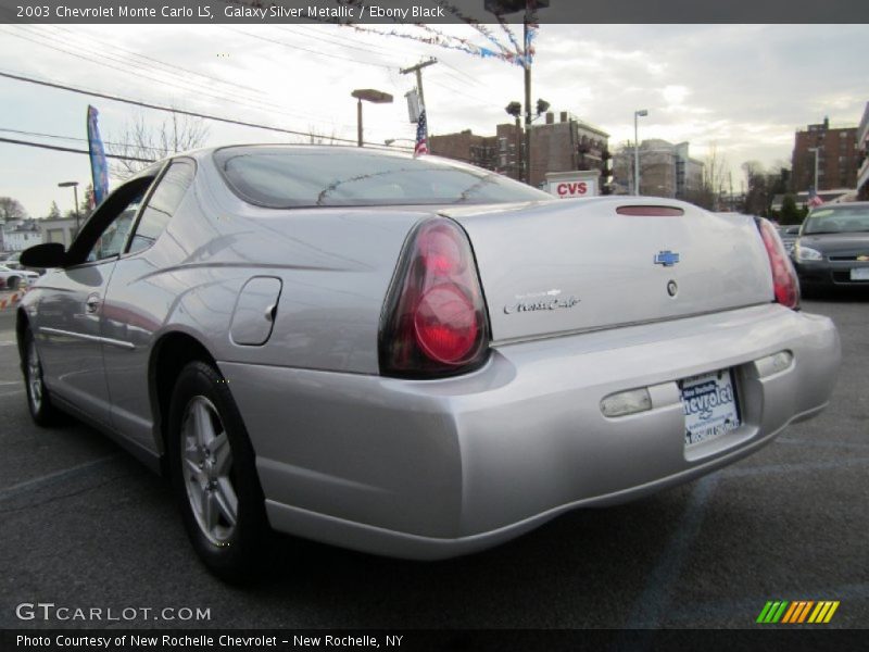 Galaxy Silver Metallic / Ebony Black 2003 Chevrolet Monte Carlo LS