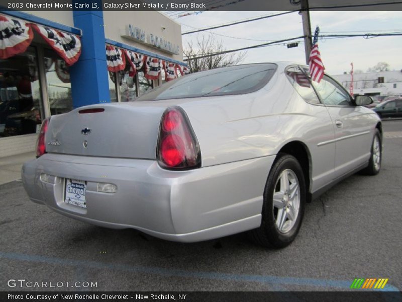 Galaxy Silver Metallic / Ebony Black 2003 Chevrolet Monte Carlo LS