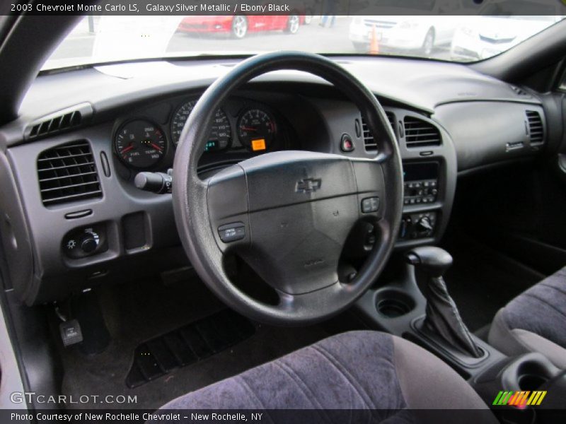 Galaxy Silver Metallic / Ebony Black 2003 Chevrolet Monte Carlo LS