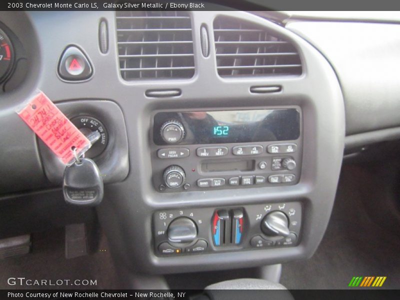 Galaxy Silver Metallic / Ebony Black 2003 Chevrolet Monte Carlo LS