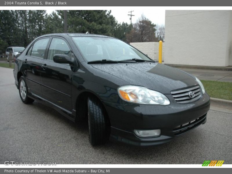 Black / Black 2004 Toyota Corolla S