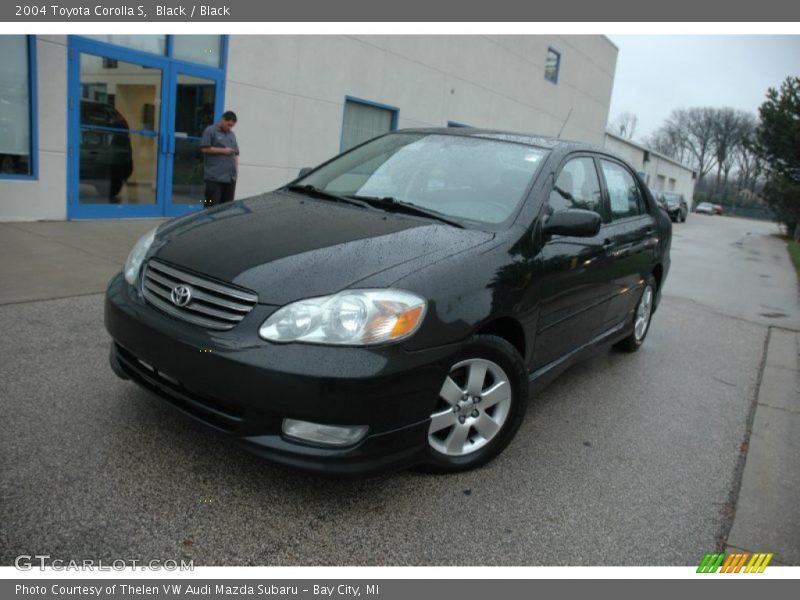 Black / Black 2004 Toyota Corolla S