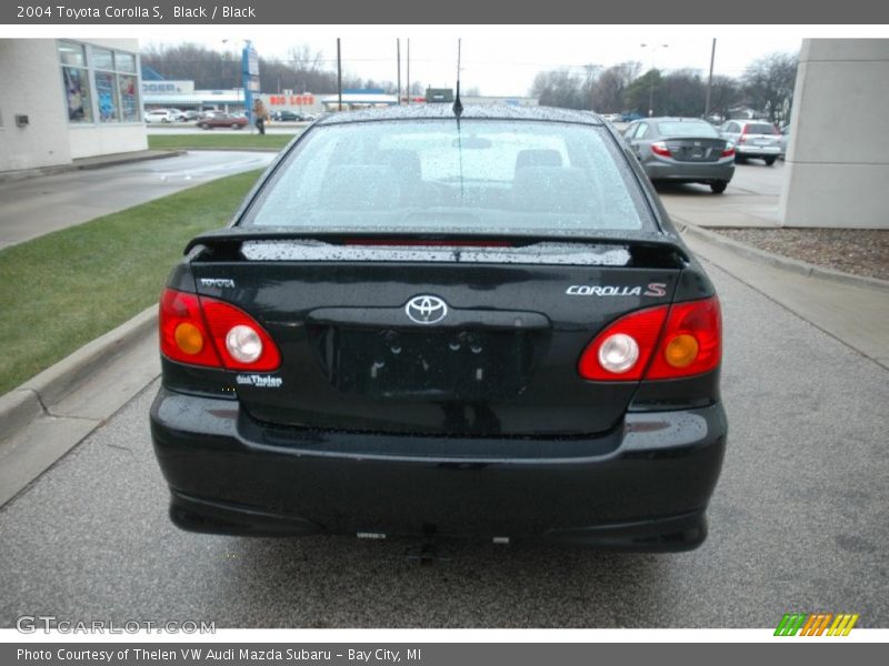 Black / Black 2004 Toyota Corolla S