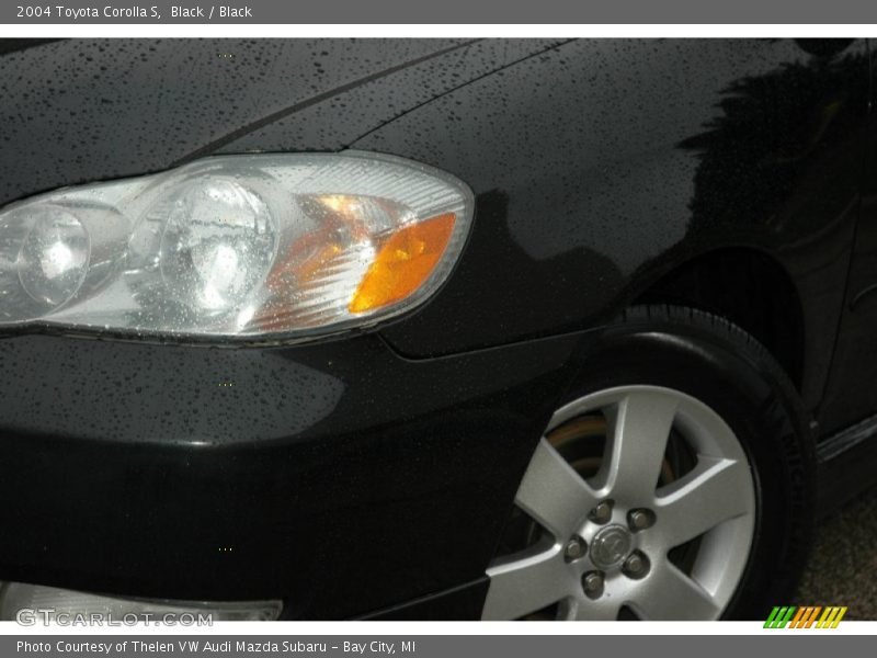 Black / Black 2004 Toyota Corolla S