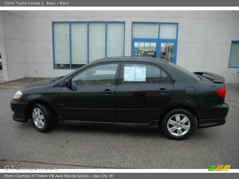 Black / Black 2004 Toyota Corolla S