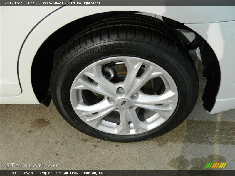 White Suede / Medium Light Stone 2012 Ford Fusion SE