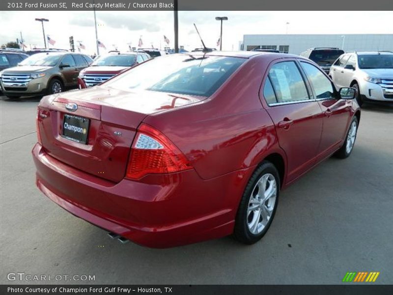 Red Candy Metallic / Charcoal Black 2012 Ford Fusion SE