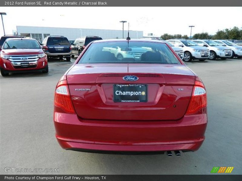 Red Candy Metallic / Charcoal Black 2012 Ford Fusion SE