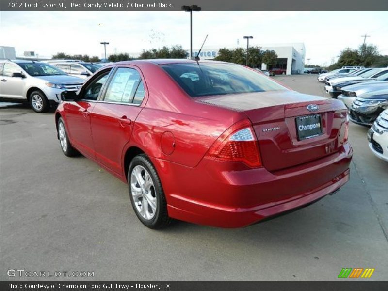 Red Candy Metallic / Charcoal Black 2012 Ford Fusion SE
