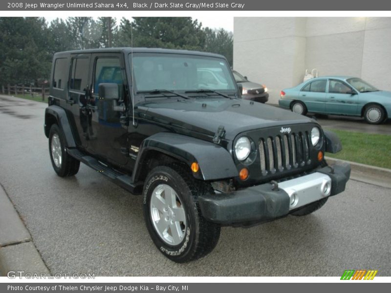 Black / Dark Slate Gray/Med Slate Gray 2008 Jeep Wrangler Unlimited Sahara 4x4