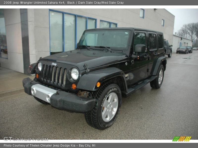 Black / Dark Slate Gray/Med Slate Gray 2008 Jeep Wrangler Unlimited Sahara 4x4
