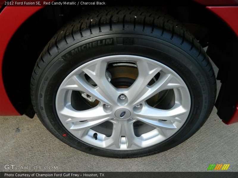 Red Candy Metallic / Charcoal Black 2012 Ford Fusion SE
