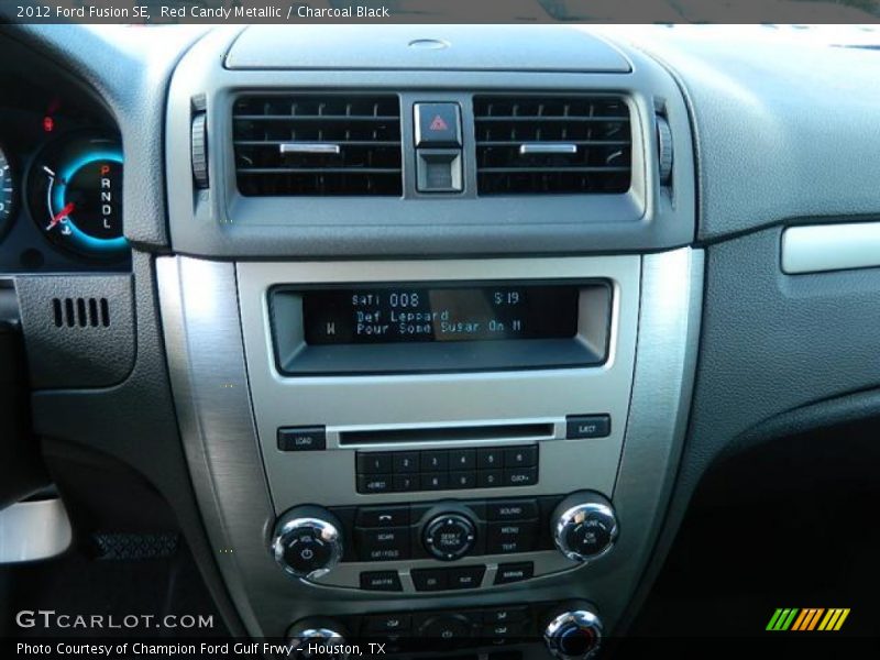 Red Candy Metallic / Charcoal Black 2012 Ford Fusion SE